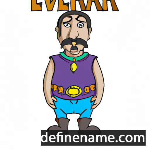 cartoon of the name Evyatar