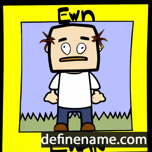 cartoon of the name Ewan