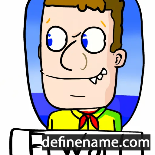 cartoon of the name Ewart