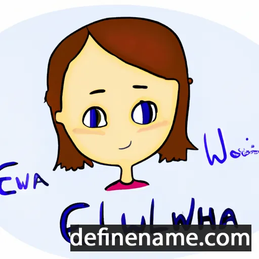 cartoon of the name Ewelina