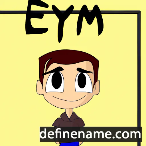 cartoon of the name Eymen