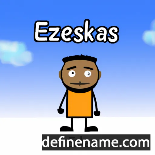 cartoon of the name Ezekias