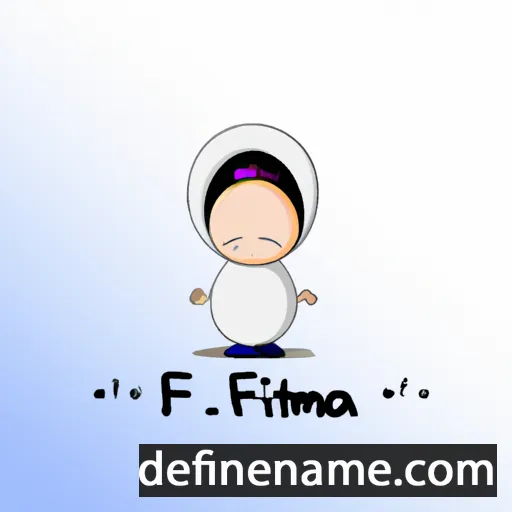 cartoon of the name Fàtima