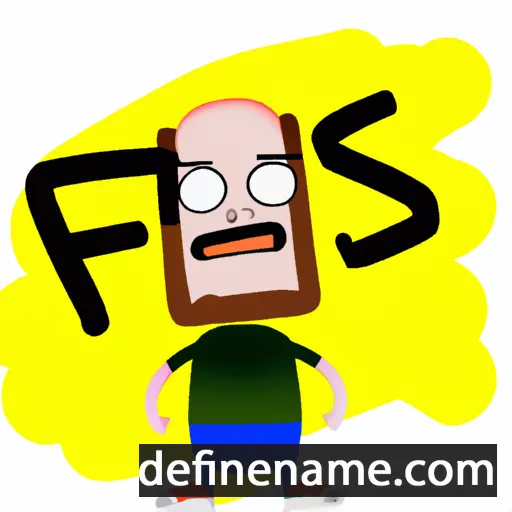 cartoon of the name Faas