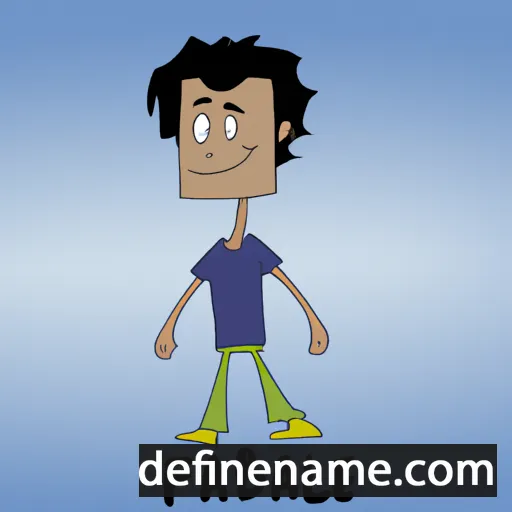 cartoon of the name Fabien