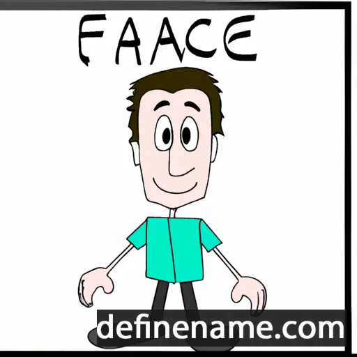 cartoon of the name Fabrice