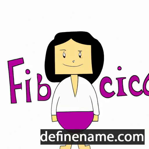 cartoon of the name Fabricia