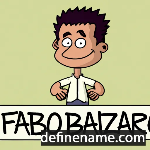 cartoon of the name Fabrizio