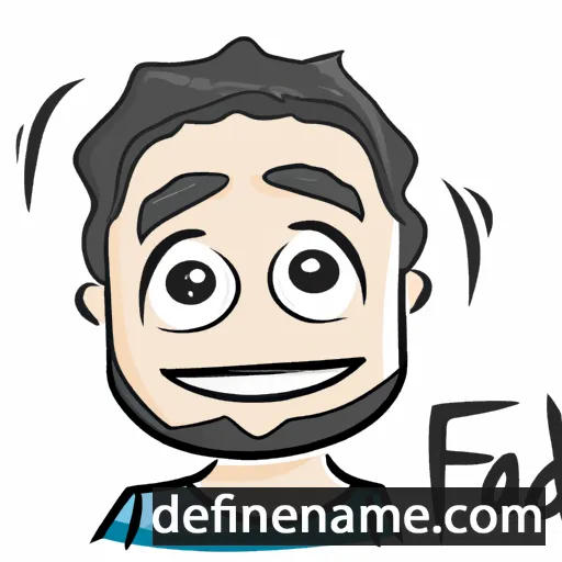 cartoon of the name Fadi