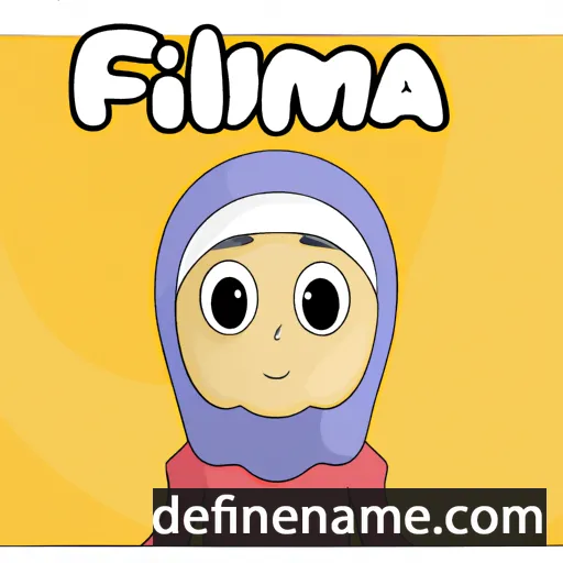 cartoon of the name Fahima