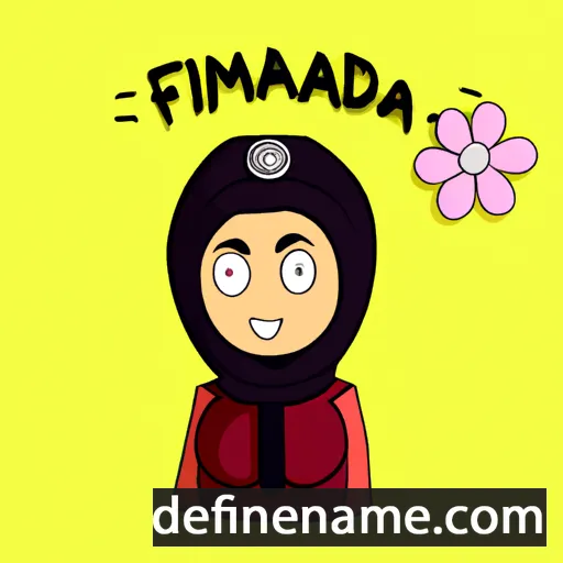 cartoon of the name Fahmida