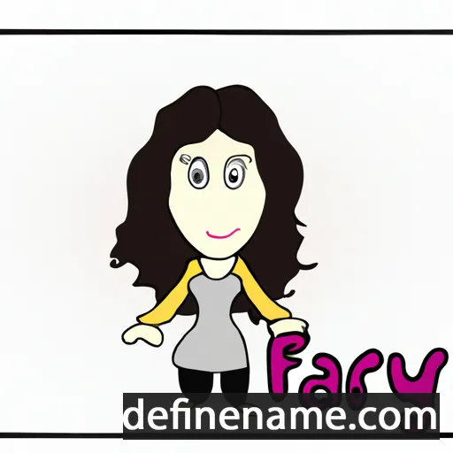 cartoon of the name Fahriye