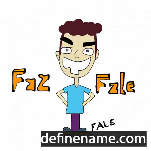 cartoon of the name Faizel