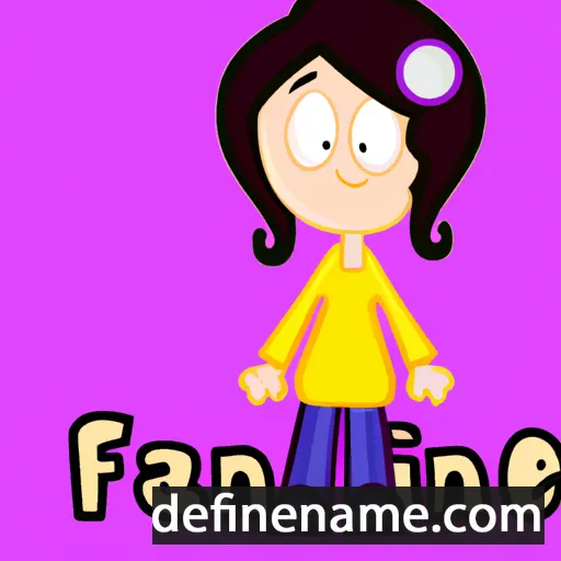 cartoon of the name Fanni