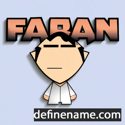 cartoon of the name Farhan