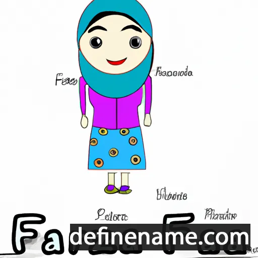 cartoon of the name Farzana