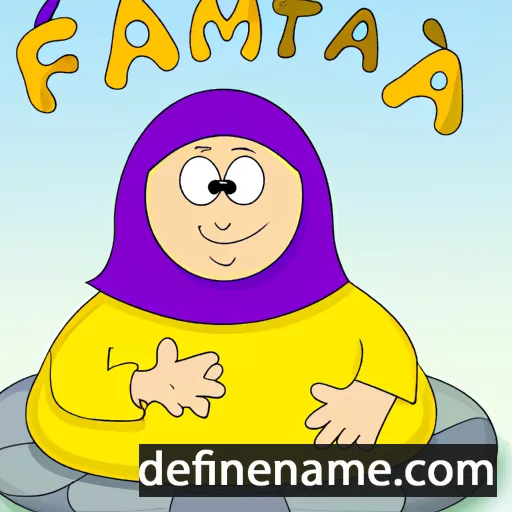 cartoon of the name Fatema