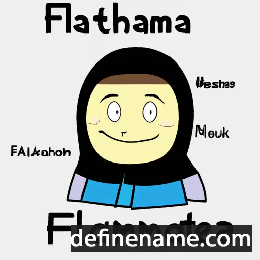 cartoon of the name Fatemah