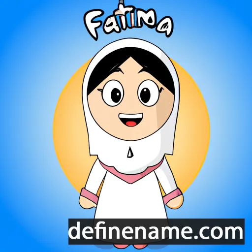 cartoon of the name Fatima