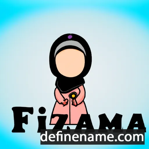 cartoon of the name Fatima Zahra