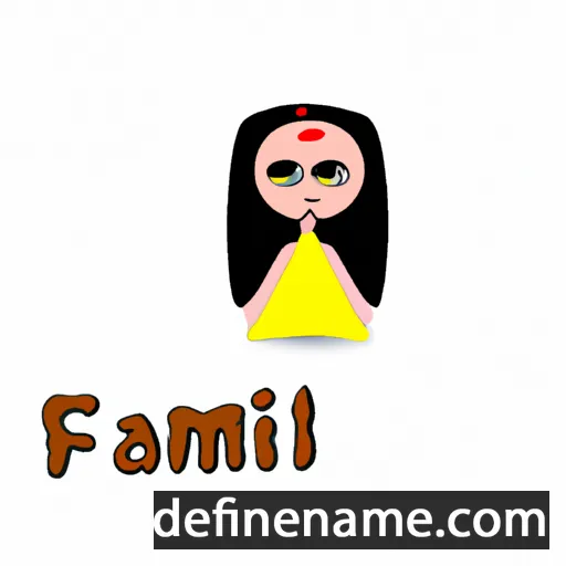 cartoon of the name Fatimə