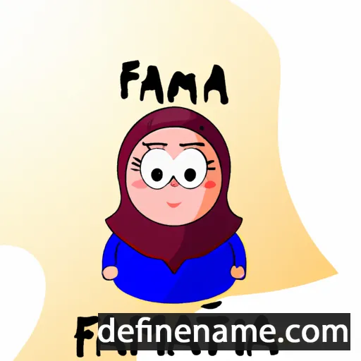 cartoon of the name Fatma