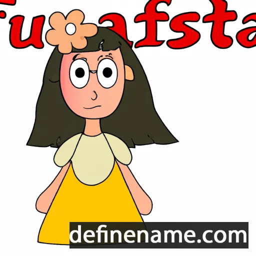 cartoon of the name Fausta