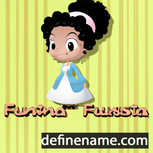 cartoon of the name Faustina