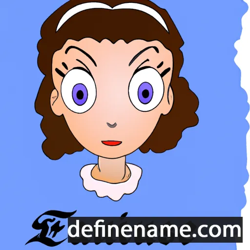 cartoon of the name Faustine