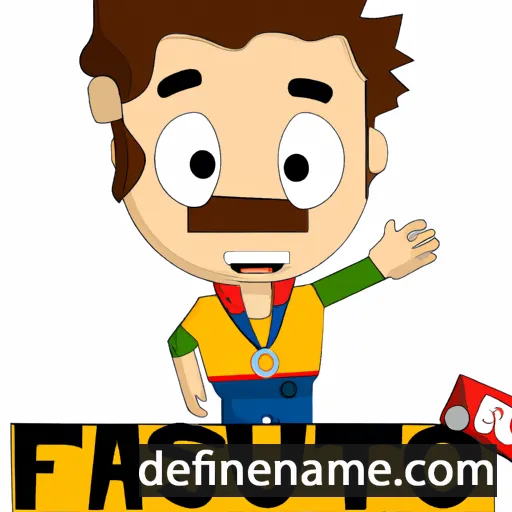 cartoon of the name Fausto