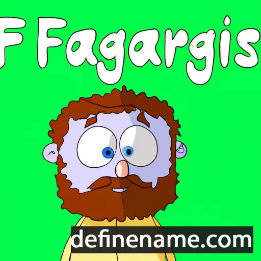 cartoon of the name Fearghus