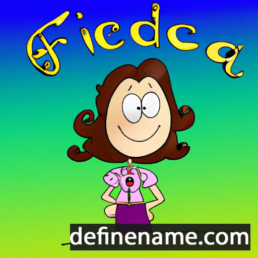 cartoon of the name Federica