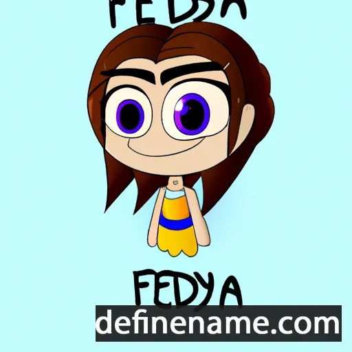 cartoon of the name Fedya