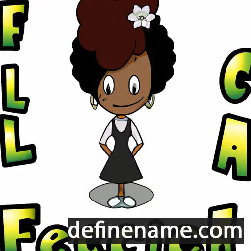 cartoon of the name Felecia