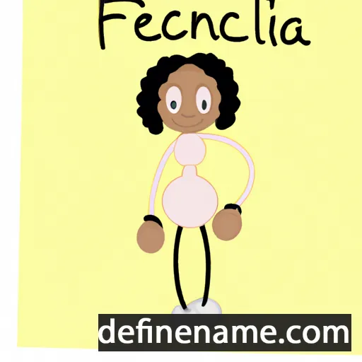 cartoon of the name Feliciana