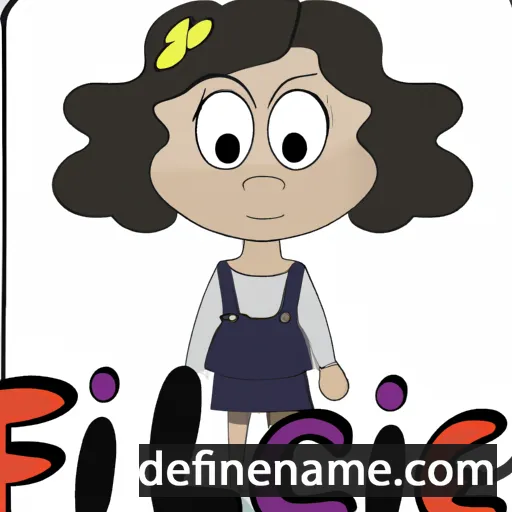 cartoon of the name Felicie