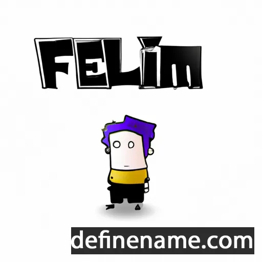 cartoon of the name Felim