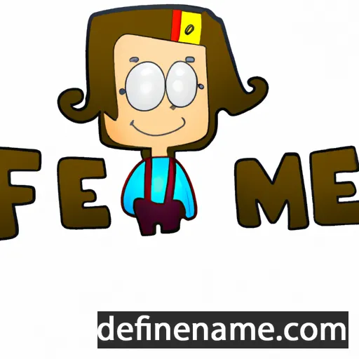 cartoon of the name Femke