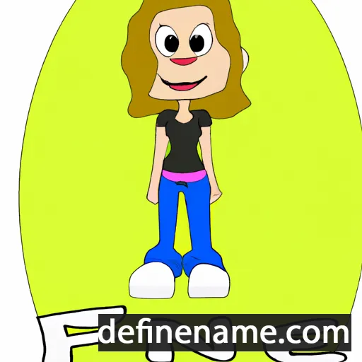 cartoon of the name Fenne