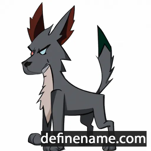 cartoon of the name Fenrir