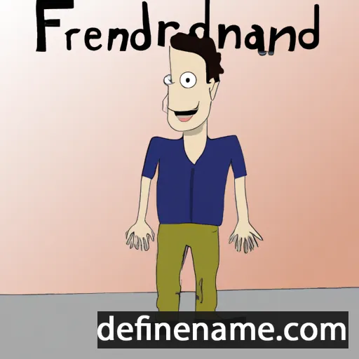 cartoon of the name Ferdinánd