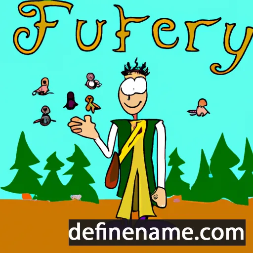 cartoon of the name Fereydun