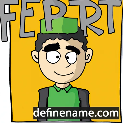 cartoon of the name Ferhat