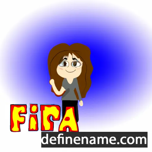 cartoon of the name Feriha