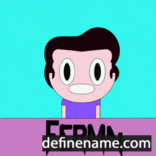 cartoon of the name Fermín