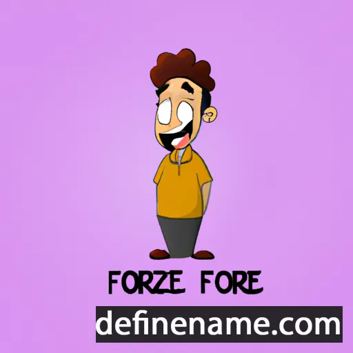 cartoon of the name Feroze