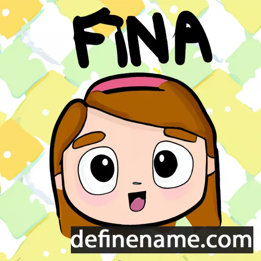 cartoon of the name Fíona