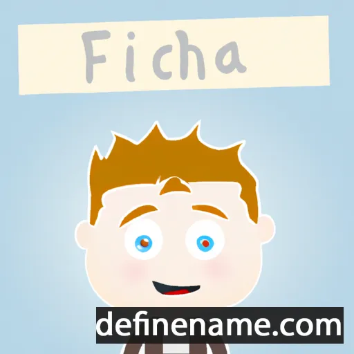 cartoon of the name Fiachra