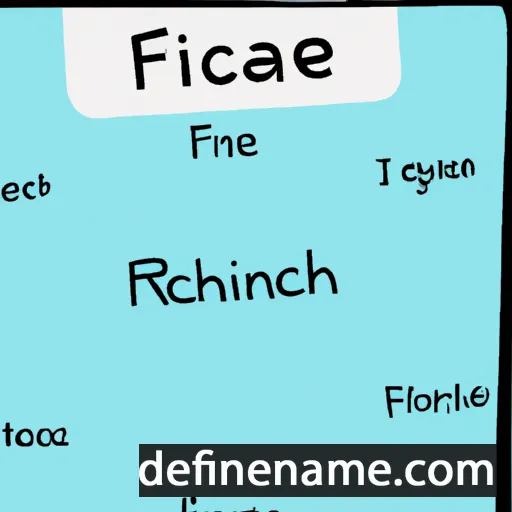 cartoon of the name Fiachrae