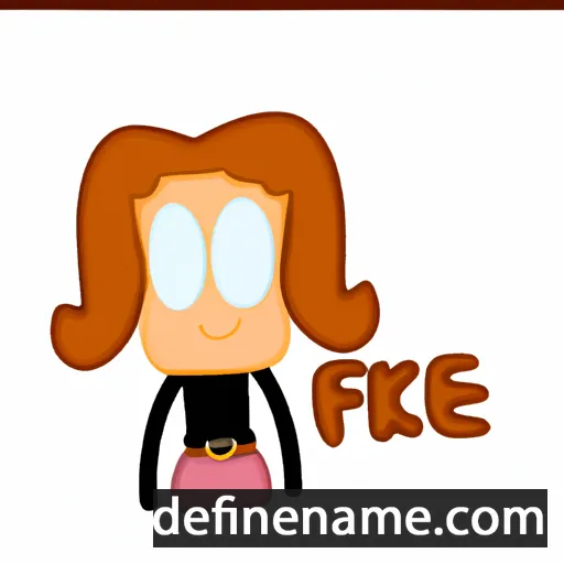 cartoon of the name Fieke